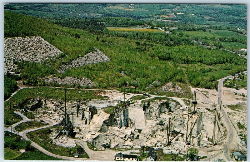c1960s Barre, VT Wells-lamson Granite Quarry Green Mountain Stone Blocks PC A221