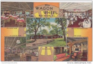 Illinois Rockton The Wagon Wheel Restaurant 1959 Curteich