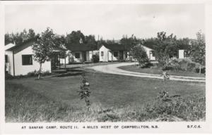 Sanfar Camp Route 11 ~ Campbellton NB New Brunswick  Vintage Real Photo Postcard