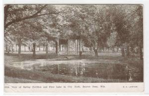 First Lake City Park Beaver Dam Wisconsin 1907 postcard