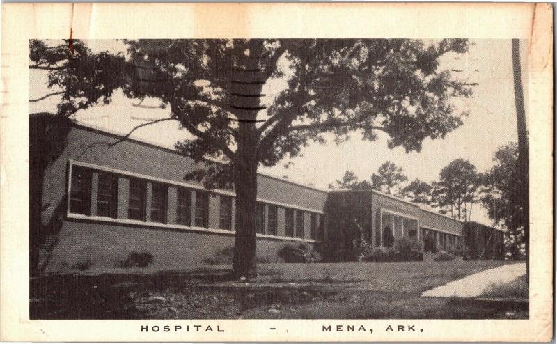 Mena Arkansas Hospital c1957 Vintage Postcard M20