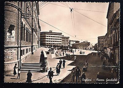 Beautiful Cagliari, Italy Postcard, Piarra Garibaldi, 1959!