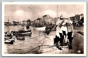 RPPC   France  Les Sables D'Olonne  Le Fort   Real Photo  Postcard  1949