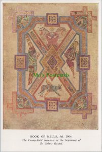 Religion Postcard - Book of Kells, Symbols in St John's Gospel Ref.RR17337