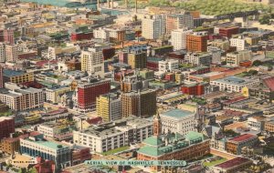 Nashville Tenneesse, 1947 Commercial Capital Of Central South, Vintage Postcard