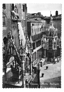 Italy Verona Arche Scaligere Della Scala Family Tomb Glossy RPPC 4X6 Postcard