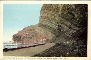 Postcard ROAD SCENE Gaspe Quebec QC AK4603