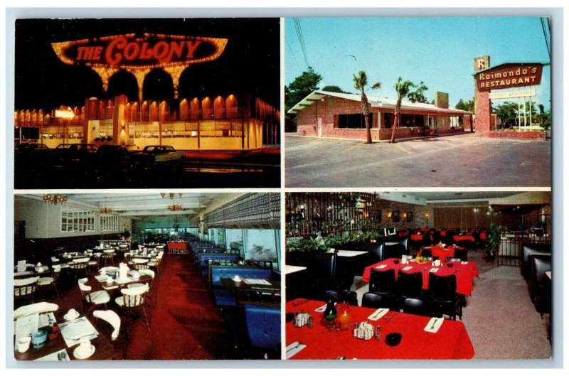 Myrtle Beach South Carolina Postcard Steak House Colony Restaurant Raimondo 1960