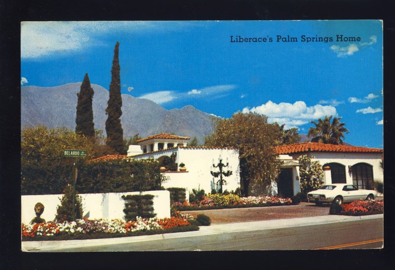 Palm Springs, California/CA Postcard, Home Of Liberace, Sports Car, 1984