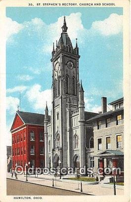 St Stephen's Rectory Church & School Hamilton, Ohio, USA Unused 