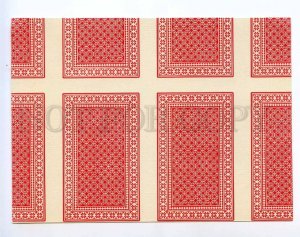 293902 RUSSIA Vintage uncut workpiece playing cards