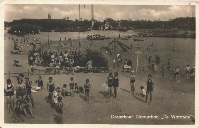 Netherlands Oosterhout Natuurbad De Warande Vintage RPPC 03.79