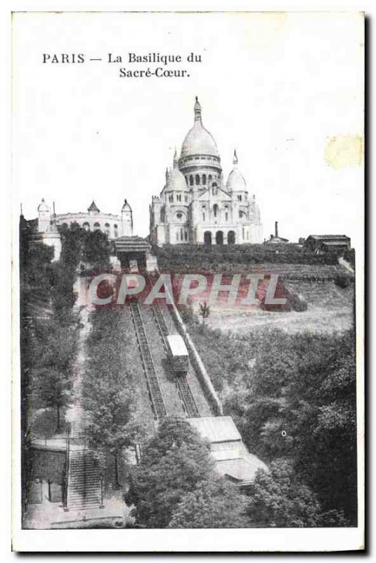 Postcard Old Paris the Basilique du Sacre Coeur