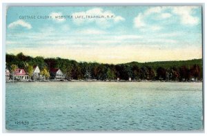 c1910 Cottage Colony Webster Exterior View Lake Franklin New Hampshire Postcard