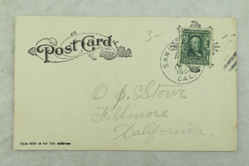 C.1906 San Francisco Earthquake Palace Hotel Postcard P97
