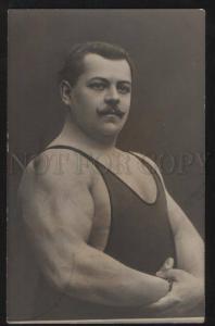 3100267 WRESTLING russian wrestler LEBEDEV Vintage photo PC