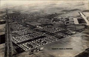 Rantoul IL Chanute Field Aerial View Real Photo Postcard