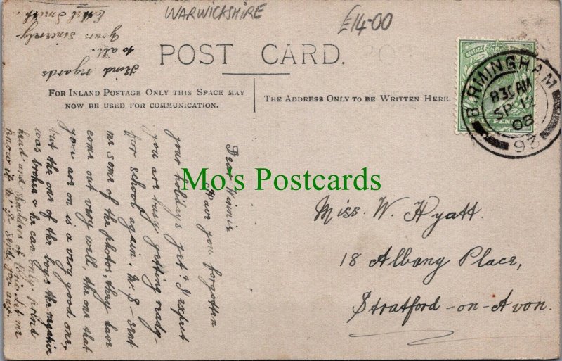 Warwickshire Postcard - New Road, Water Orton SW7209