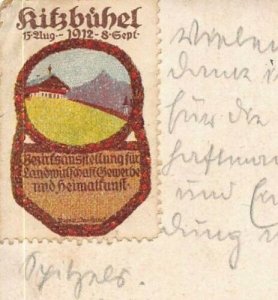 KITZBUHEL AUSTRIA~mit dem WILDEN KAISER~SPECIAL 1912 STAMP POSTCARD 