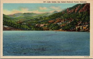 Vtg 1930s Lake Isabel San Isabel National Forest Rye Colorado CO Unused Postcard