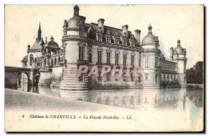 Old Postcard Chateau de Chantilly The Facade North East