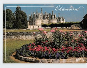 Postcard Le château; la façade sud-est, Chambord, France