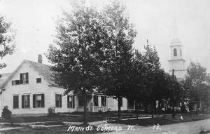 Concord Vermont Main Street Scene Real Photo Antique Postcard K40711