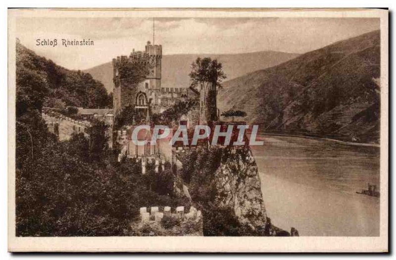 Old Postcard Schloss Rheinstein