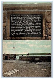 c1905 Mayflower Stone Pavement of Adjacent Plymouth Massachusetts MA Postcard