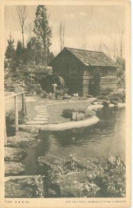Chicago Century of Progress Old Mill Horticulture Garden B&W Postcard Unused