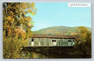 Kissing Bridge CAMBRIDGE JUNCTION Vermont VINTAGE Postcard A210