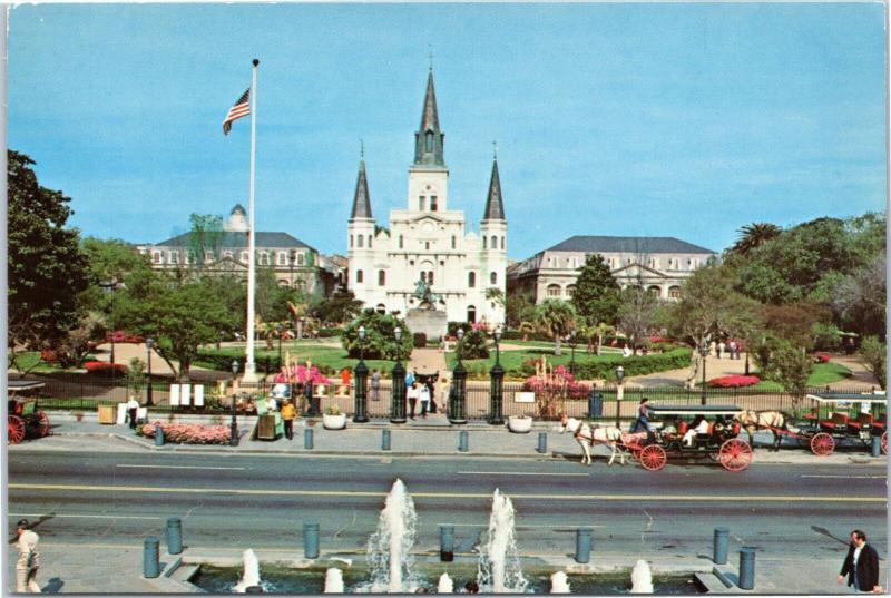 New Orleans, LA - Jackson Square - Horse-drawn carriage