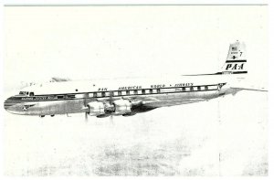Pan American Pan Am Douglas DC-7 N77PA PAA Photo Postcard 