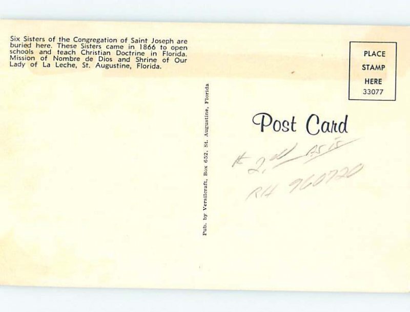 Chrome CEMETERY SCENE St. Augustine Florida FL AG2636@