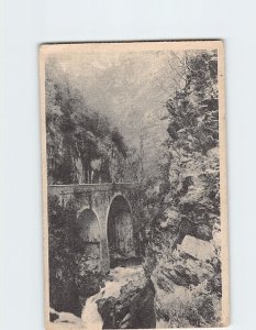 Postcard Pont du Hourat, Laruns, France