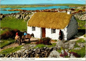 Ireland Galway Connemara Thatched Cottage