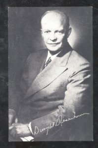 U.S. PRESIDENT DWIGHT D. EISENHOWER VINTAGE POSTCARD