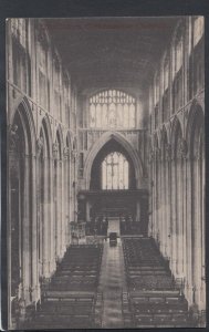 Gloucestershire Postcard - The Nave, Cirencester Church    RS10947