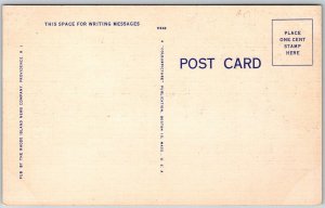 Providence Rhode Island 1940s Postcard Van Wickle Gate Brown University