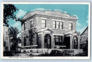 Cookshire Quebec Canada Postcard Building of Post Office 1928 Posted Vintage