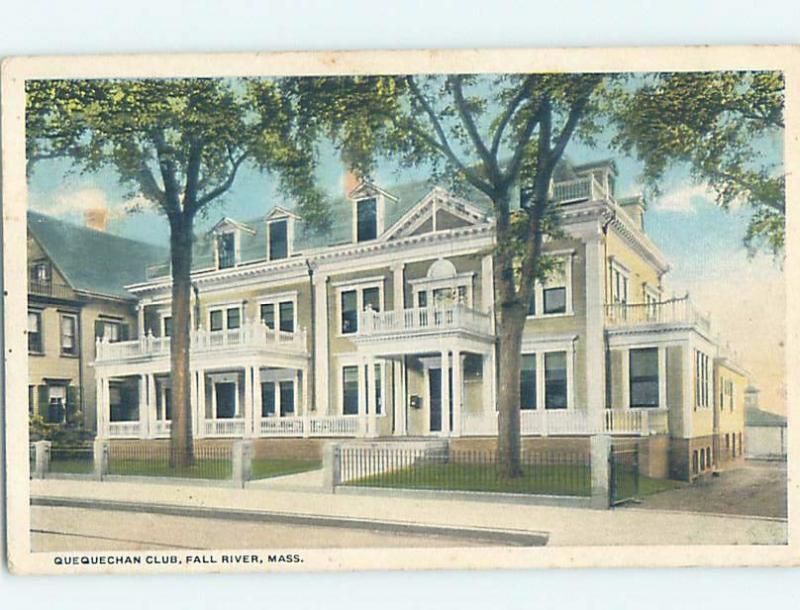 W-Border CLUB HOUSE BUILDING Fall River Massachusetts MA G2146