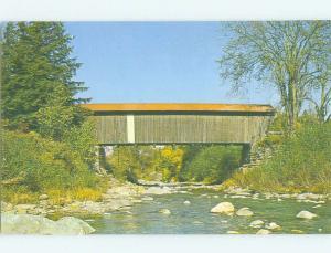 Unused Pre-1980 BRIDGE SCENE Jeffersonville Vermont VT HQ8668