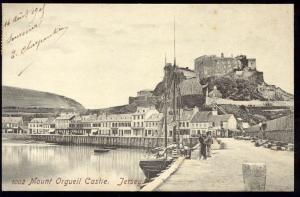 channel islands, JERSEY, Mount Orgueil Castle (1909)