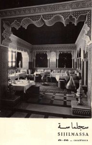 Ain Diab Casablanca Morocco Sijilmassa Dining Room Real Photo PC AA50009