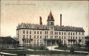 Milwaukee WI Sacred Heart Sanitarium c1910 Vintage Postcard