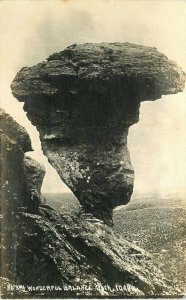 Balance Rock Idaho #314 C-1910 Wesley Andrews RPPC Photo Postcard 20-4394