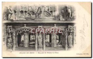 Postcard Ancient Church Of Brou Mausoleum of Philibert le Beau