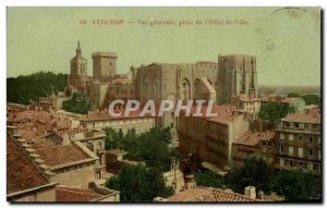 Old Postcard Avignon Vue Generale taking the & # 39Hotel City