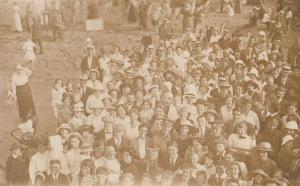 Margate Kent Beach Procession Antique Real Photo Postcard