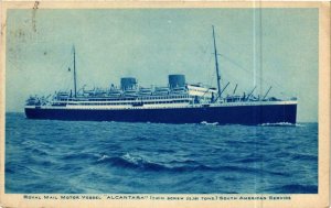 CPA AK Royal Mail Motor Vessel ALCANTRA South American service SHIPS (703764)